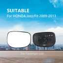 Passenger Side Mirror Replacement Glass for HONDA Jazz/Fit 2009-2013,Backing Plate Power Heated Right Side View Mirror Glass for HONDA Jazz/Fit 2009 2010 2011 2012 2013 HONDA