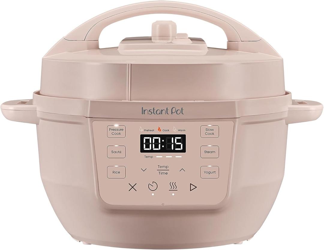 Instant Pot 4QT RIO Mini 7-in-1 Multi-Cooker, Pressure Cooker, Slow cook, Saut, Steam, Rice Maker, Yogurt, & Warmer, Rosewater, 4 Quarts