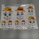 3 x 24pcs Fall Scarecrow Face Stickers Vinyl Decals Cute Autumn Scarecrow Face Stickers for DIY Crafts Window Cups Wall Glass Halloween Thanksgiving Day Home Decoration(face24)