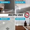 Shower Threshold Water Dam Barrier 39" - Transparent Collapsible Shower Water Blocker - Guard for Walk in Shower - Water Guard Stopper for Floor - Shower Door Water Blocker by Hippo Dam