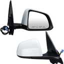 Right Passenger Side Mirror Compatible with Tesla Model Y 2020-2024 Replacement 1594112-00-C 159411200C Power Folding Heated Memory 13 Pins White