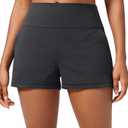 CRZ YOGA Butterlift Linerless Shorts for Women 3" - High Waisted Comfy Yoga Casual Lounge Workout with Pockets Mysterious Grey X-Small at Amazon Womens Clothing store