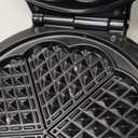 Mueller Heart 5 Waffle Maker, Waffle Iron, Adjustable Browning Control & Nonstick, Cool Touch Handle, Easy to Clean, Small Kitchen Appliances