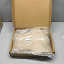 Coverado Lumbar Support Pillow for Car, Ergonomic Memory Foam Back Pillow for Office Chair, Back Cushion for Back Pain Relief, PU Leather Car Lumbar Support for Driving Seat - Beige