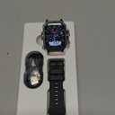 Military Smart Watches for Men (Answer/Make Calls), 2.02'' Fitness Smart Watch for Android and iPhone, Waterproof Fitness Tracker with Blood Pressure/Heart Rate/Sleep/100+ Sport Modes, Watches for Men (Black)