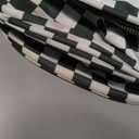 Checkered Crossbody Bag Bum Bags for Women Large Nylon Checkered Purse Fanny Packs Sling Bag, Bonus with a Extra Strap