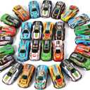 28 Pack Pull Back Cars for Kids, Mini Vehicles Toy Bulk Party Favor Race Cars Toys, Goodie Bag Stuffers, Pinata Fillers for Boys Girls Toddlers