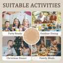 100 Pcs Paper Doilies for Table, Round Paper Placemats Disposable for Tableware Decor, 13.5 Inches Lace Place Mats for Birthday Wedding Banquet Party-01 (Brown)