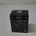 Loddie Doddie Chalk Markers - 24-Pack, 6mm Reversible Tips - Colored Chalk Pens for Art & Decor - Window Markers for Glass & Metal - Dry Erase Pens for Mirrors & More