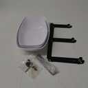 Lifewit Plastic Fruit Bowl Basket for Kitchen Countertop, 3 Tier Fruit Holder with Black Metal Stand, Serving Tray for Food, Vegetable, Cake, Dessert in Party