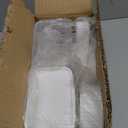 Rabbit Feeder for Cage,Hanging Automatic Cat Feeder and Water Dispenser,Ferret Cage Accessories,Food Water Bowl for Cats Rabbit Guinea Pig Cages(Cage Grid Spacing Over 1.2'') (White Green)