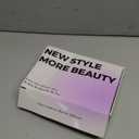 Brown Highlight Short Wavy Wig for Women Lace Hairline Bob Style Synthetic Heat Resistant - Natural Appearance for Everyday Hairstyle, 18 Inch