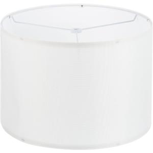 PATIKIL Drum Lamp Shades, 13"x13"x9" Linen Round Lamp Shade for Table Lamps Easy Assembly Lampshade for Table Lamps Floor Lamps Bedside, White