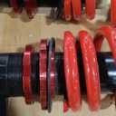 EVIL ENERGY Coilovers Compatible for Volkswagen Golf GTI Rabbit Jetta MK5 MK6 2006-2014, for Audi A3 8P (FWD) 2006-2014, Height Adjustable Lowering Kit, Twin-Tube Coilover Suspension Kit, Red