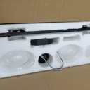 Mid Century Sputnik Ceiling Light, 3-Lights Black Off Center Light Fixture
