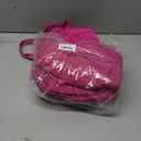 Quilted Duffel Bag for Women, Puffer Gym Duffle Bag with Shoe Compartment Lightweight Large Crossbody Sport Bag Travel Tote Fuchsia