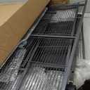 VEVOR Bird Cage, 24.6 x 16.7 x 53.9 inch, Flat Top, Wrought Iron Bird Flight Cage with Perches, Slide-Out Tray and Plastic Feeders, Casters, for Parrot, Blue Tit, Cockatiel, Canary, Budgerigar, Conure (Black)