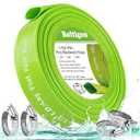 Boltigen 1-1/2'' Pool Backwash Hose, 100 Feet Heavy Duty PVC Pool Drain Hose with Clamps, Lay Flat Water Discharge Filter Pump Hose for Swimming pools, High Pressure Pool Pump Hose