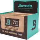 Boveda 72% Two-Way Humidity Control Packs For Wood Humidifier Boxes  12 Pack  Moisture Absorbers  Humidifier Packs  Individually Wrapped Hydration Packets (Standard/Up to 25 Sticks (12-Pack))