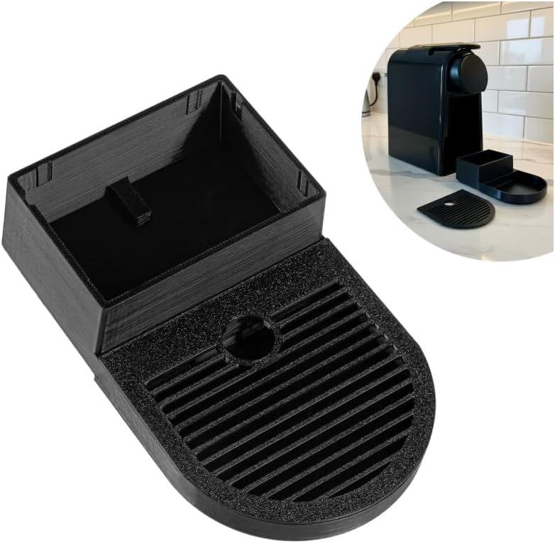 Upgraded Drip Tray Compatible with Nespresso DeLonghi Essenza Mini EN85, Extended Capacity Replacement Base for Tall Cups & Large Mugs, Spill-Proof Premium Plastic Accessory