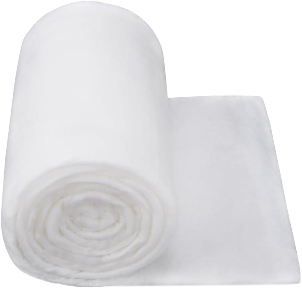 Quilt Batting by The Roll 48 Inch Polyester Quilt Batting, Soft Batting for Quilts Fiberfill Stuffing Fabric for Cushion Interior Decoration Crafts