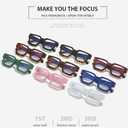 JOVAKIT Fashion Square Blue Light Glasses for Men Women Simple Designer Style Thick Frame Computer Eyeglasses Anti Eyestrain