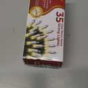 Clear Warm White Christmas Tree Lights - 6.3 ft String of 35 Incandescent Mini Bulbs Multifunctional Lighting Modes, for Decorative, Bedroom, Outdoor, Xmas Twinkle Lights with Green Wire Total 6.6 ft