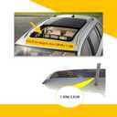 Universal Sunroof Visor Compatible with 34"-37" Moonroof (38" OAL) | Mid-size 38" / 98cm (37" Between The Inner Edge)Rain Guard Top Sun/Moon Roof Visor, Reduces wind noise,smoke acrylic,1Pc,