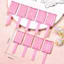 JERCLITY 13 Pieces Pink Series Cat Eye Magnet for Nails Double-Ended Hexagon Strong Nail Magnet Stick for Nail Art Flower Cat Eye Magnetic Pen Line Stripe Magnetic for Cat Eye Gel Polish Nail Art