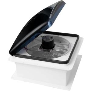 RV Roof Vent Fan, 12V DC 14" Super Quiet Reliable Manual RV Roof Fan, 3-Speed, Reversible