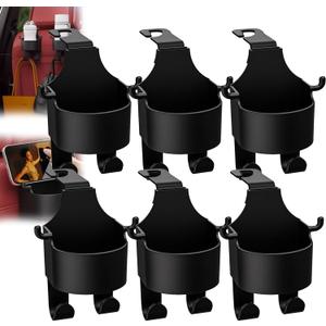 Multifunctional Car Seat Back Hook & Cup Holder, 3 in 1 Backseat Organizer (Type-A 6PCS)