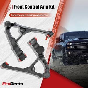 Front Lower Control Arms with Polyurethane Bushings for 1999-2006 Chevy Silverado GMC Sierra 1500, 2000-2006 Suburban 1500 Tahoe Yukon/Yukon XL 1500, 2002-2006 Avalanche 1500 Escalade/Ext (2PC)