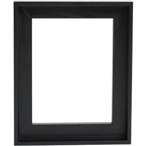 Canvas Floater Frames for Canvas Art 0.8inch Depth Frames for Canvas Painting Floating Frame Plastic Floater Frame for Canvas Prints (Black, 8 x 10 inch)