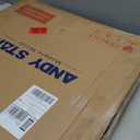 ANDY STAR Square Wall Mirror for Bathroom, 24x24 Brushed Gold Bathroom Mirror, Rounded Corner Metal Mirror in Premium Stainless Steel Frame Hangs Horizontal Or VerticalNo Rose Gold