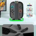 Charging Dock for Nintendo Switch 2 Joy-Con - 4 in 1 Magnetic Charging Dock with Status Indicator Lights/3H Fast Charge, Charger Compatible with Switch 2 Joy-Con Controllers