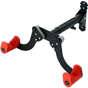 cdar Bike Wall Mount Metal Horizontal Bike Wall Hanger Space Saving Home Garage Apartment Mountain Road Bicycle Bike Wall Storage Rack (Black & Red)