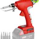 Cordless Soldering Iron Kit for Milwaukee M18 18v Battery, 75W LED Digital Solder Iron Soldering Gun with 5pcs Tips, 50g 0.04” Solder Wire for any Hobby Enthusiast (Battery not included)