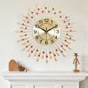 Wall Clock,20inch Decorative Wall Clocks Silent Quality Quartz Battery Operated,Large Wall Clock for Living Room,Kitchen,Home,Bathroom,Bedroom Wall Decor