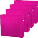 Joramoy Patio Cushion Covers 24244 in - Waterproof Outdoor Seat Cushion Slipcovers Replacement Set of 4, Outdoor Chair Couch Cushion Covers for Patio Furniture with Zipper, Covers Only, Pink