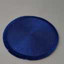 15 Inch Christmas Table Place Mats Set of 3 Shiny Round Woven Placemats for Home Kitchen Dining Decor