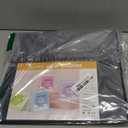 SUNEE 3 Ring Binder 1 Inch 1 Pack, Clear View Binder Three Ring PVC-Free (Fit 8.5x11 Inches) for School or Office Supplies, Black