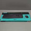 Logitech MK345 Wireless Keyboard and Mouse Combo with Palm Rest, 2.4 GHz USB Receiver, Compatible with PC, Laptop, Black (1 Pack)