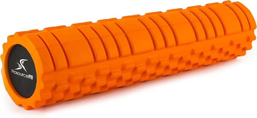 ProSource Sports Medicine Foam Roller 24" x 6" / 13" x 6" with Grid for Deep-Tissue Massage and Trigger-Point Muscle Therapy
