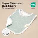 KeaBabies 8-Pack Organic Baby Bibs for Boys, Girls - Super Absorbent Cotton Drool Bibs for Baby Girl & Boy, Teething Toddler, Drooling Newborn, Ultra Soft & Machine Washable (Wilderness)