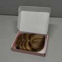 REECHO Human Hair Toppers for Women Real Human High Density Hair Topper Invisible Wiglett for Daily Wear Adding Instant Volume, Medium Brown with Highlights (3.6x5")