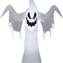 Gemmy Airblown Inflatable Creepy Ghost, 5 ft Tall, White, May Vary