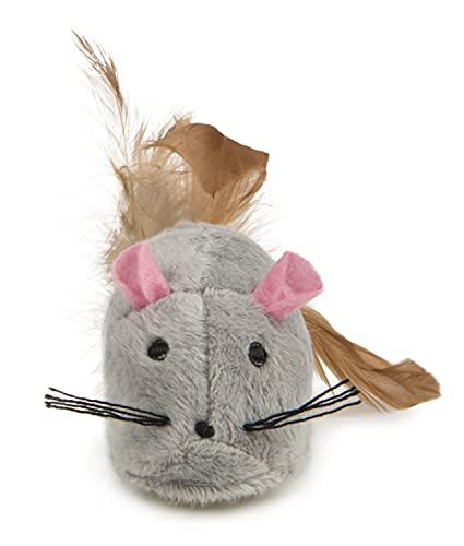 Petlinks Bumper Mouse Electronic Motion Pet Toy for Cats & Kittens, Cruising, Battery Powered, Fun & Engaging Play, Encourages Exercise - Gray, One Size