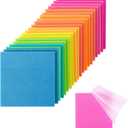 Mr. Pen- Transparent Glitter Sticky Notes, 3x3, 20 Pads, 1000 Sheets, Glitter Transparent Note Pads Bulk, Self-Stick Bible Journaling Sticky Note for Women, Bible Journaling Supplies (Prism Glow)