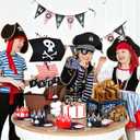 Jumbo Pirate Dig Kit - Dig up 12 Pirate Treasures, Gemstones, Gold Coins - Pirate Toys for Kids - Great Birthday Party Supplies, Gifts Idea for Boys & Girls - Includes Treasure Chest