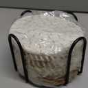 Coasters Set of 8 for Drinks, Beer, Coffee, Cotton Woven 4 Colors Absorbent Coaster with Holder, Boho Coasters for Home Decor Tabletop Protection Suitable for Kinds of Cups, Coffee